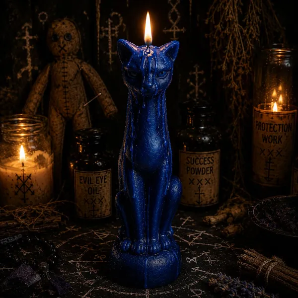 Cat_Figurine_Soy_Wax_Ritual_Candle_For_Spell_Casting_Hoodoo_Spiritual_Practices_Handmade_Candle_For_Witchcraft_Conjure_Rootwork_Candle_Magic_Meditation_Home_Decor_1_Blue