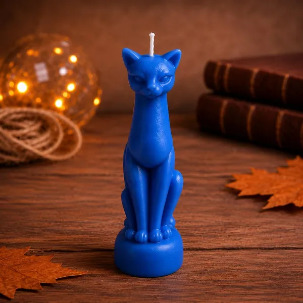 Cat_Figurine_Soy_Wax_Ritual_Candle_For_Spell_Casting_Hoodoo_Spiritual_Practices_Handmade_Candle_For_Witchcraft_Conjure_Rootwork_Candle_Magic_Meditation_Home_Decor_1_Blue