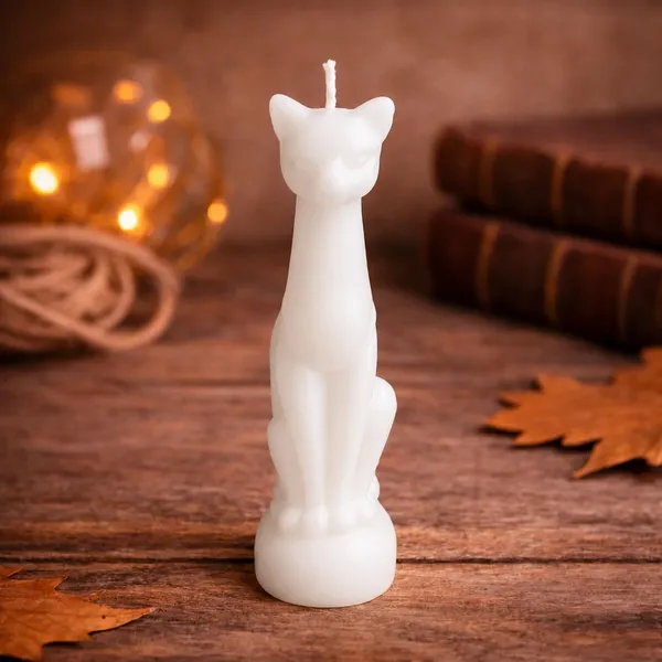 Cat_Figurine_Soy_Wax_Ritual_Candle_For_Spell_Casting_Hoodoo_Spiritual_Practices_Handmade_Candle_For_Witchcraft_Conjure_Rootwork_Candle_Magic_Meditation_Home_Decor_1_White