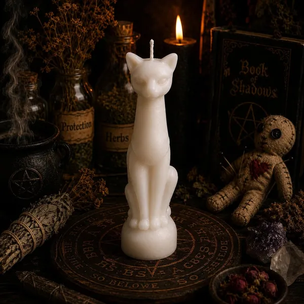 Cat_Figurine_Soy_Wax_Ritual_Candle_For_Spell_Casting_Hoodoo_Spiritual_Practices_Handmade_Candle_For_Witchcraft_Conjure_Rootwork_Candle_Magic_Meditation_Home_Decor_1_White