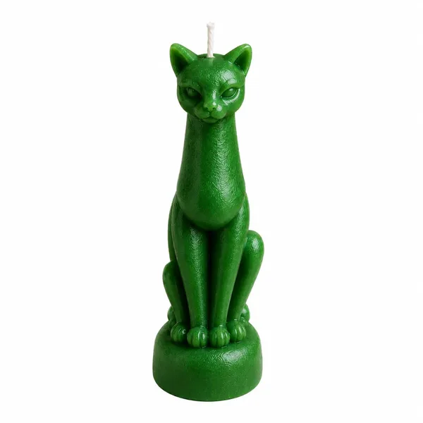 Cat_Figurine_Soy_Wax_Ritual_Candle_For_Spell_Casting_Hoodoo_Spiritual_Practices_Handmade_Candle_For_Witchcraft_Conjure_Rootwork_Candle_Magic_Meditation_Home_Decor_1_Green