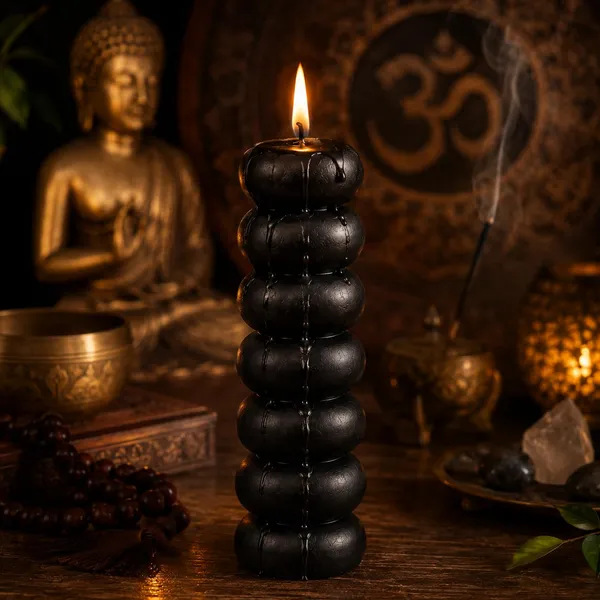 Seven_Knob_Soy_Wax_Ritual_Candle_For_Spell_Casting_Hoodoo_Spiritual_Practices_Handmade_Candle_For_Witchcraft_Conjure_Rootwork_Candle_Magic_Meditation_Home_Decor_1_Black