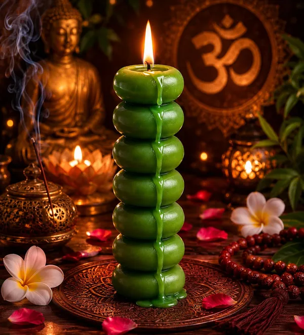 Seven_Knob_Soy_Wax_Ritual_Candle_For_Spell_Casting_Hoodoo_Spiritual_Practices_Handmade_Candle_For_Witchcraft_Conjure_Rootwork_Candle_Magic_Meditation_Home_Decor_1_Green