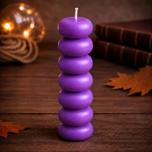 Seven_Knob_Soy_Wax_Ritual_Candle_For_Spell_Casting_Hoodoo_Spiritual_Practices_Handmade_Candle_For_Witchcraft_Conjure_Rootwork_Candle_Magic_Meditation_Home_Decor_1_Purple