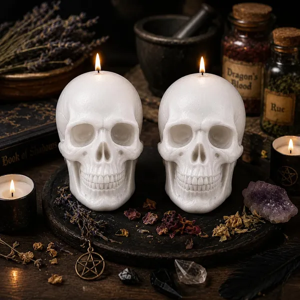 Skull_Figurine_Soy_Wax_Ritual_Candle_For_Spell_Casting_Hoodoo_Spiritual_Practices_Handmade_For_Witchcraft_Conjure_Rootwork_Magic_Meditation_Home_Decor_6_White