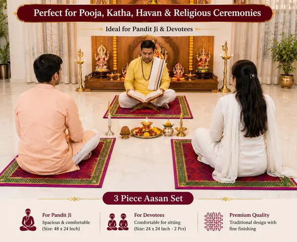 Pooja_Aasan_Set_Of_3_1_Rectangular_48_X_24_Inch_2_Square_24_X_24_Inch_Decorative_Puja_Asan_Pooja_Vastra_Chowki_Cloth_Bajot_Peetham_Mandir_For_Home_Temple_Festivals