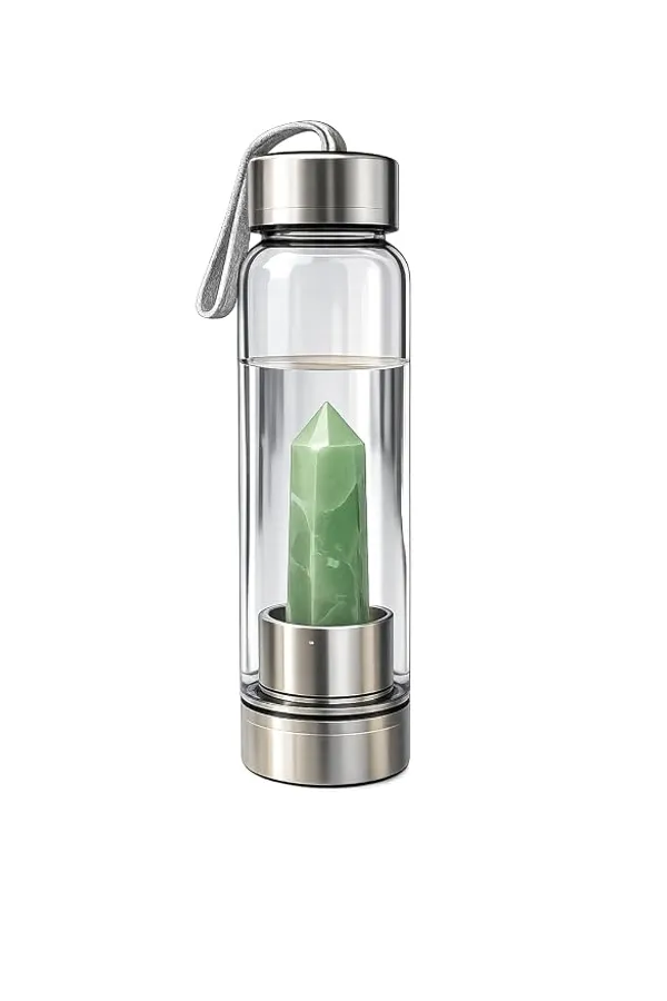 Green_Aventurine_Crystal_Water_Bottle_for_Emotional_Calm_&_Vitality,Premium_Borosilicate_Glass_Infuser,_Elevate_Your_Hydration_with_Natural_Healing_Stones_&_Harmonious_Energy_(500ml)