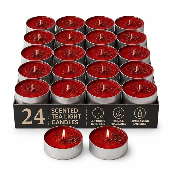 Lust_Tea_Light_Candles_(Pack_of_24)_|_Hoodoo_&_Witchcraft_Ritual_for_Passion,_Desire,_Attraction_&_Romance_|_Spell_Casting,_Conjure,_Rootwork,_Magic,_Meditation_&_Spiritual_Practices