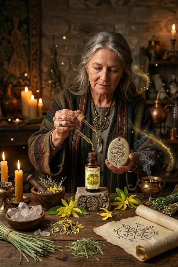 Ylang_Ylang_Oil_(10ml)_|_Spiritual_Ritual_&_Anointing_for_Hoodoo,_Witchcraft,_Conjure,_Rootwork_&_Candle_Magic_|_Handmade_Blessed_for_Meditation,_Manifestation_&_Sacred_Ritual_Practices