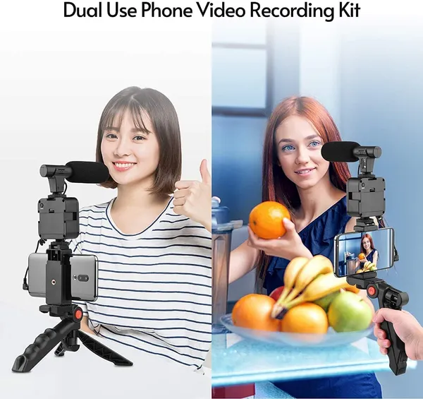 Smartphone_Vlogging_Kit_With_Tripod_And_Microphone