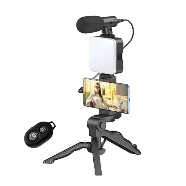 Smartphone_Vlogging_Kit_With_Tripod_And_Microphone
