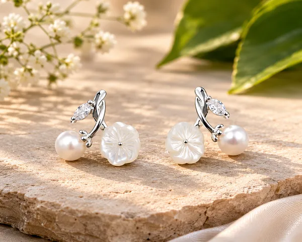 Silver_Pearl_Floral_Drop_Earrings_For_Women
