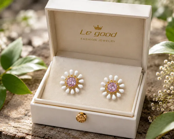 White_Floral_Stud_Earrings_For_Women
