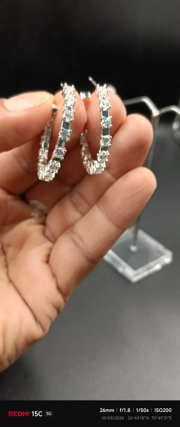 Silver_Tone_Crystal_Hoop_Earrings_For_Women