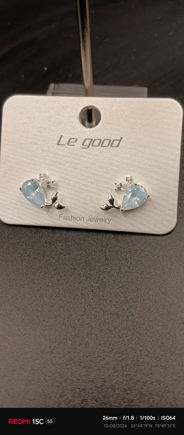 Silver_Tone_Blue_Butterfly_Stud_Earrings_For_Women