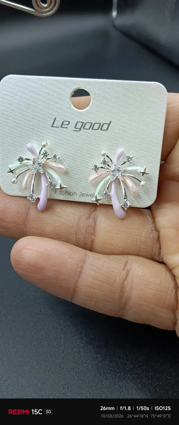 Silver_Tone_Pastel_Floral_Drop_Earrings_For_Women