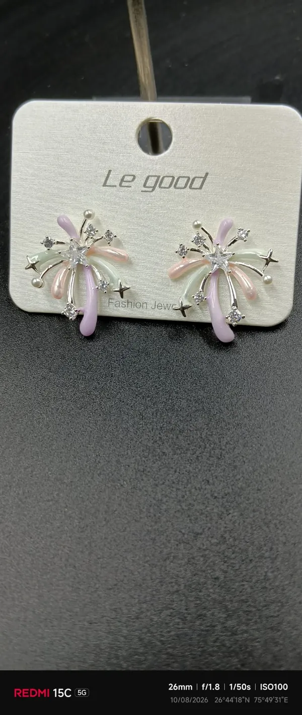 Silver_Tone_Pastel_Floral_Drop_Earrings_For_Women