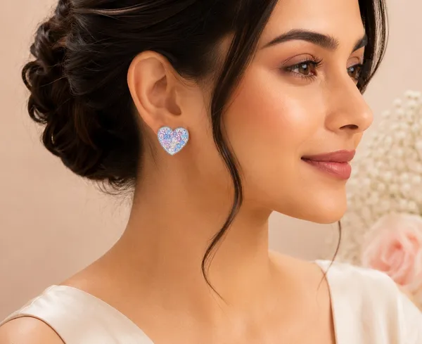 Multicolor_Heart_Stud_Earrings_For_Women