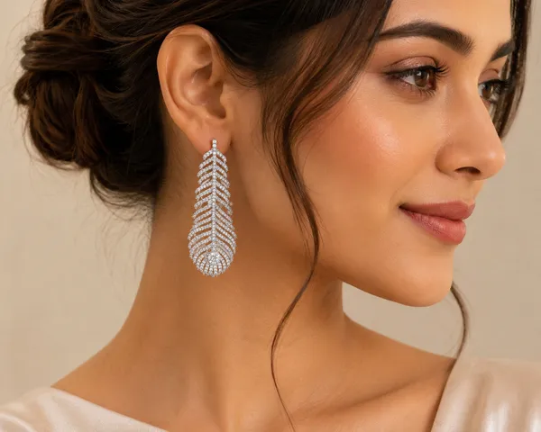 Silver_Tone_Crystal_Feather_Drop_Earrings_For_Women