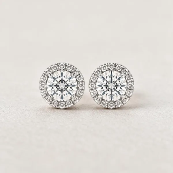 Silver_Tone_Round_Stud_Earrings_For_Women