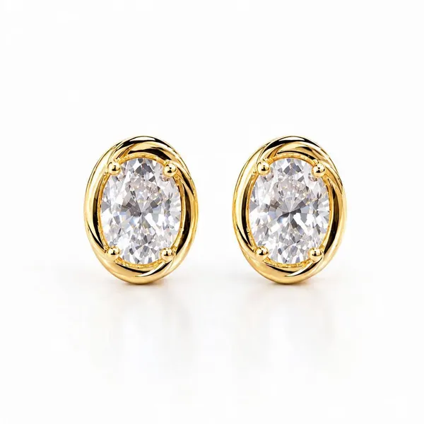 Gold_Tone_Oval_Crystal_Stud_Earrings_For_Women