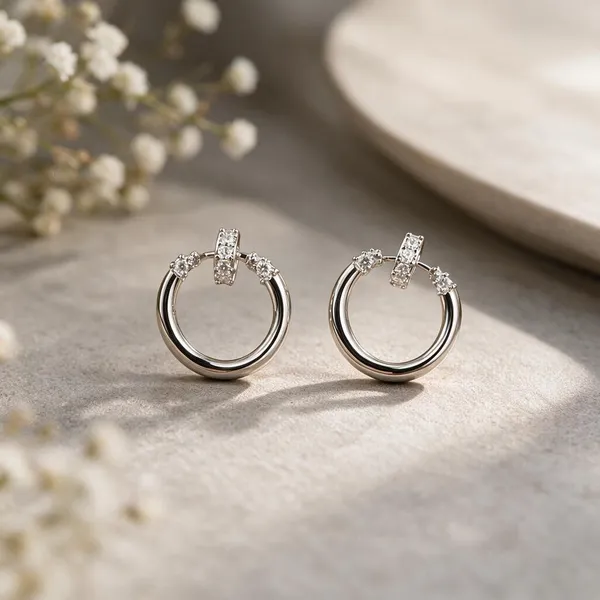 Silver_Hoop_And_Red_Floral_Earrings_Set