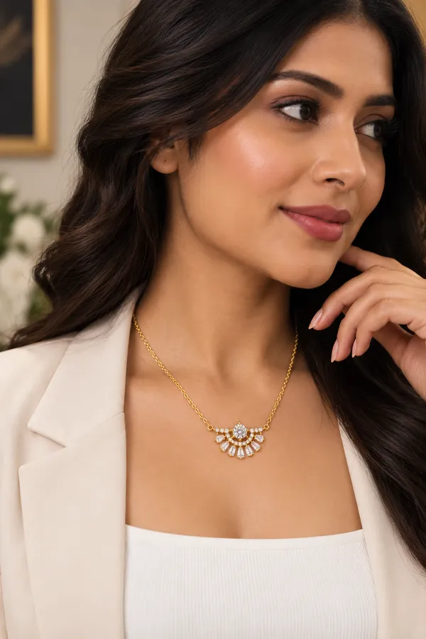 Gold-Tone_Crystal_Fan_Pendant_Necklace