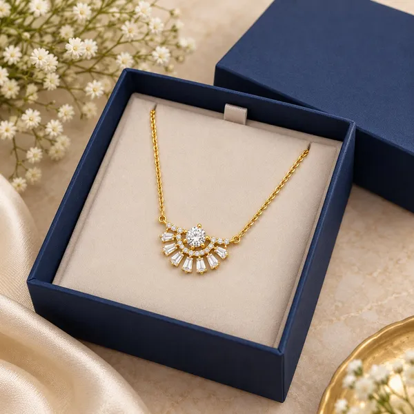 Gold-Tone_Crystal_Fan_Pendant_Necklace