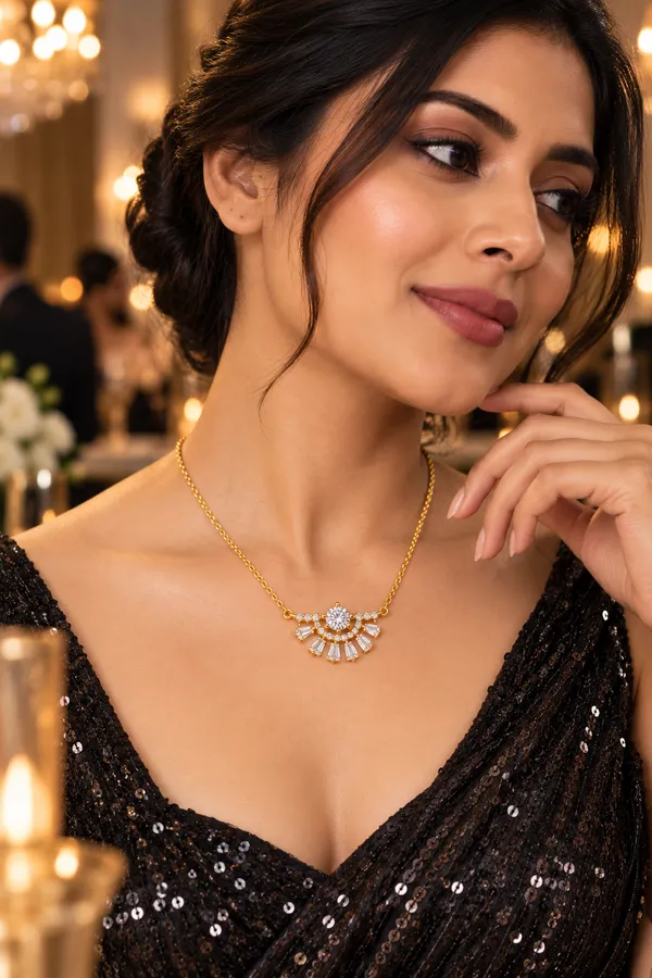Gold-Tone_Crystal_Fan_Pendant_Necklace