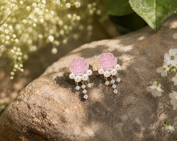 Pink_Pearl_Floral_Drop_Earrings_For_Women