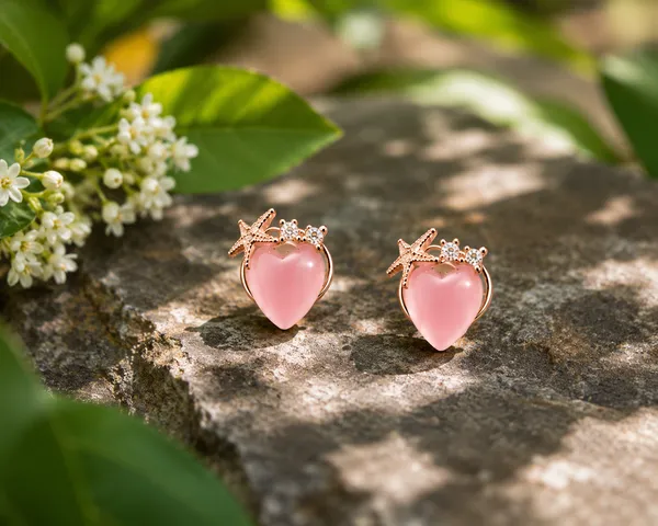 Pink_Heart_Stud_Earrings_For_Women