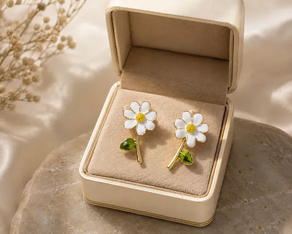 Gold_Tone_Floral_Drop_Earrings_For_Women