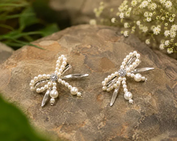Silver_Pearl_Dragonfly_Earrings_For_Women