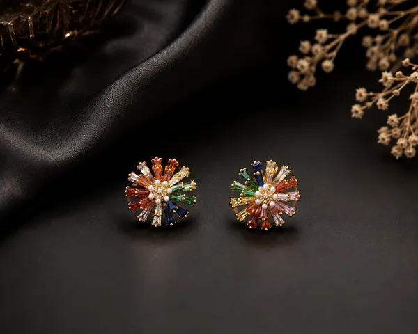 Multicolor_Radiant_Flower_Stud_Earrings
