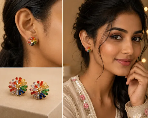 Multicolor_Radiant_Flower_Stud_Earrings