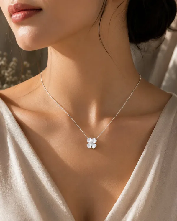 Silver_Tone_Butterfly_Pendant_Necklace_For_Women