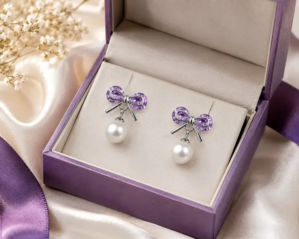Purple_Crystal_Bow_Pearl_Drop_Earrings_For_Women