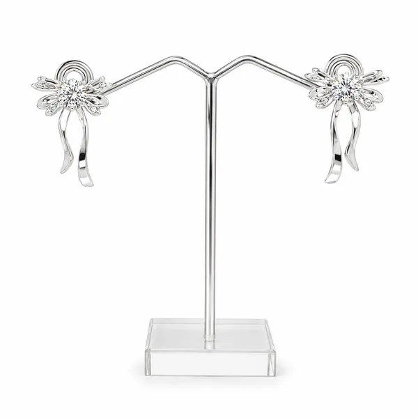 Silver_Tone_Floral_Drop_Earrings_For_Women