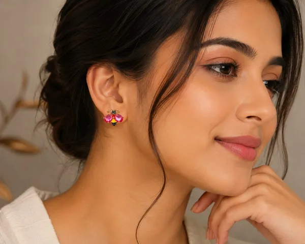 Multicolour_Floral_Stud_Earrings_For_Women