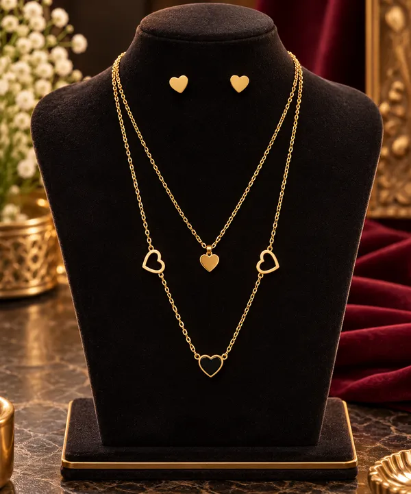 Royal_Heart_Harmony_Layered_Necklace_&_Earring_Set