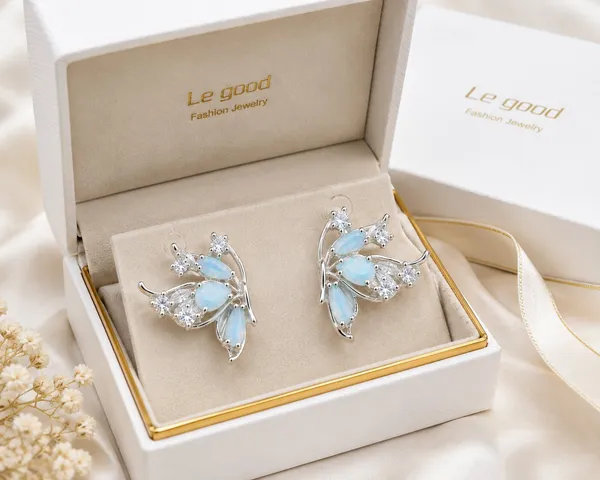 Silver_Tone_Floral_Stud_Earrings_For_Women
