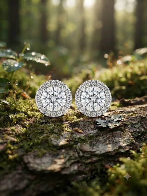 Silver_Tone_Round_Stud_Earrings_For_Women