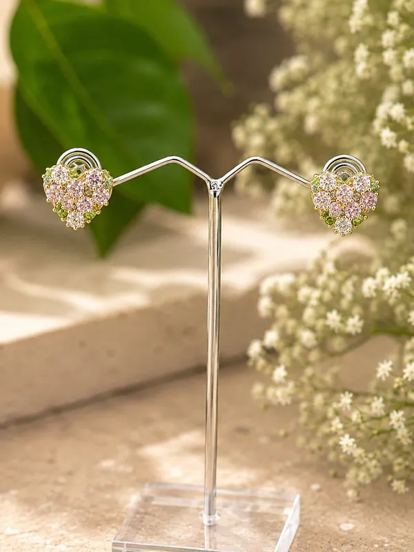 Gold_Tone_Heart_Shaped_Stone_Drop_Earrings_For_Women