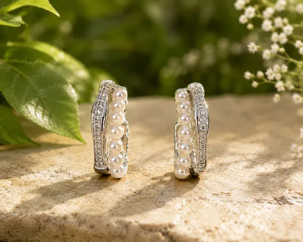 Silver_Tone_Pearl_Hoop_Earrings_For_Women
