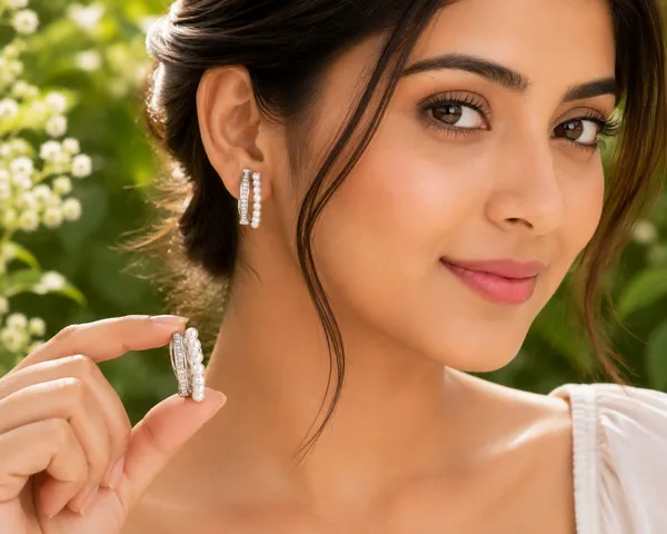 Silver_Tone_Pearl_Hoop_Earrings_For_Women