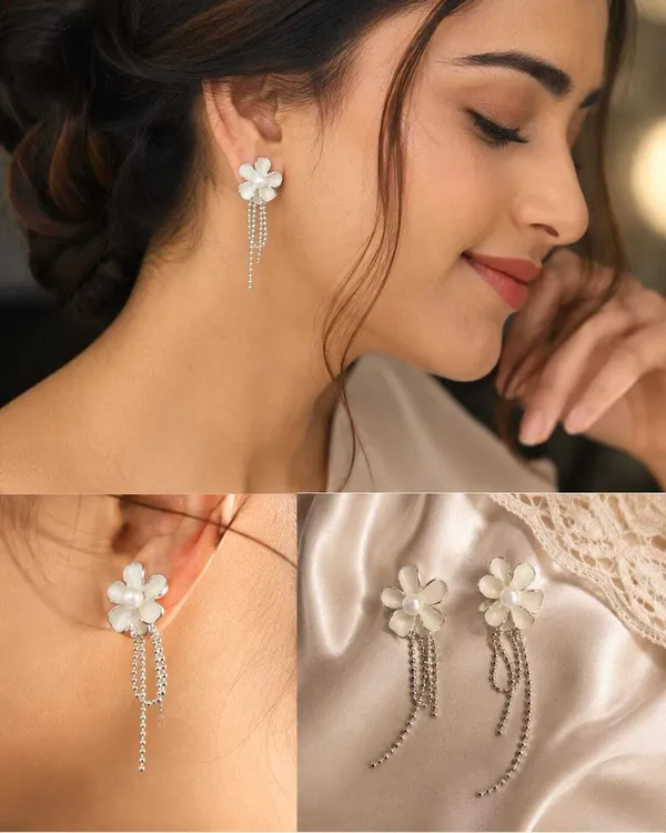 Gold_Tone_Floral_Pearl_Drop_Earrings_For_Women