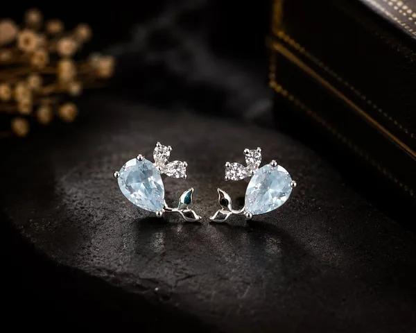 Silver_Tone_Blue_Butterfly_Stud_Earrings_For_Women