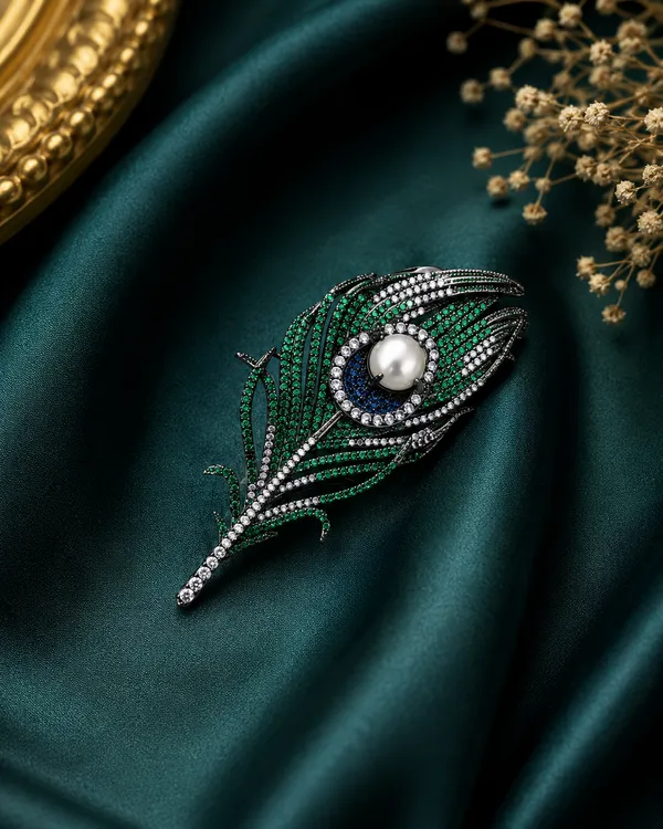 Royal_Peacock_Feather_Pearl_Brooch