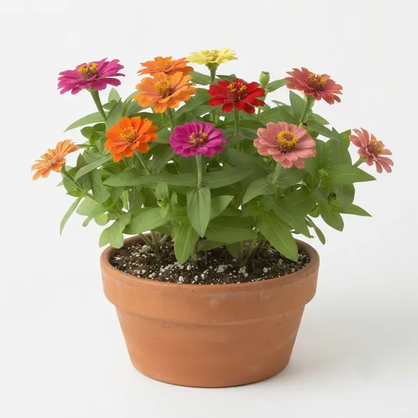 Zinnia_Flowering_Live_Plant_In_Terracotta_Pot