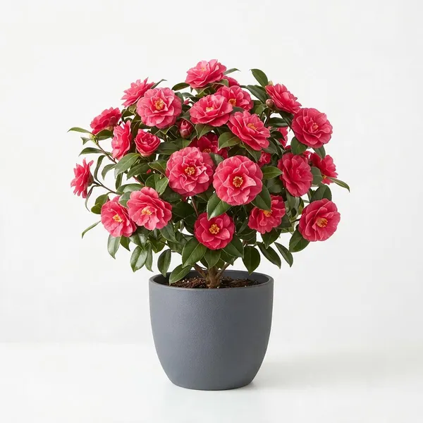Camellia_Pink_Flowering_Live_Plant_In_Grey_Planter